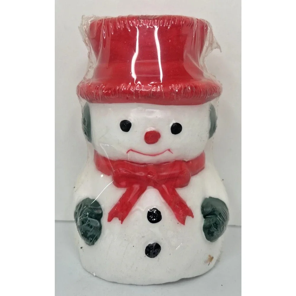 Vintage Snowman Candle New in‎ Packaging 5